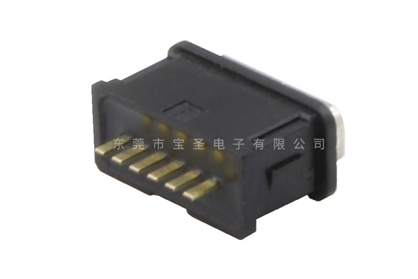 防水TYPE C 6PIN 立式無(wú)柱BS-USBC-1233